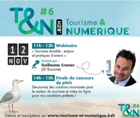 Ce n'est pas fini!
Rendez-vous jeudi 12 novembre :

✅11h/12h : 💭webinaire "Tourisme durable" par <a href="/GiomCromer/">Guillaume Cromer</a> 
✅14h/15h : 🏆Finale du concours de pitch. Venez voter pour vos candidat.e.s préféré.es

Par ici 👉 tn.bzh