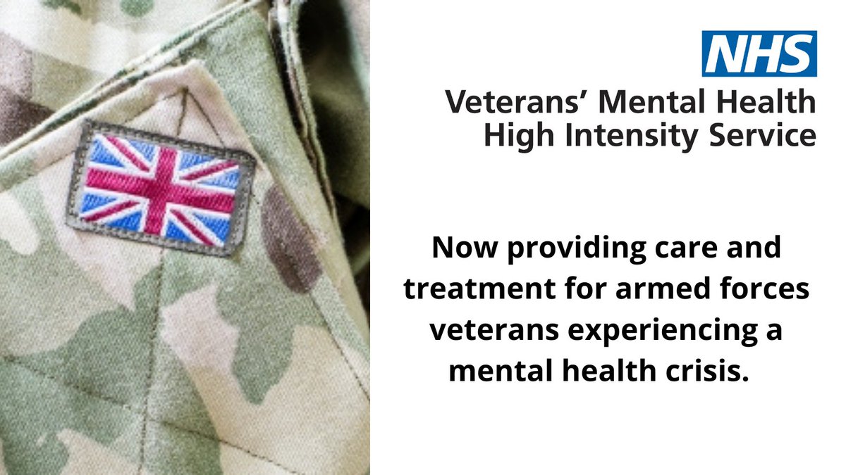 LeedsandYorkPFT's tweet photo. A new NHS service for former armed forces personnel experiencing severe mental health problems has launched ahead of #RemembranceDay this November. 

Find out how veterans across the North of England will benefit at https://t.co/a4LPrTEPBR https://t.co/fZF2Ic7VJn