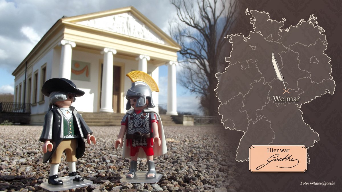 talesofgoethe's tweet photo. Als Ergänzung die Toy Photography-Version vom Römischen Haus im Weimarer Ilmpark. Das Gartenhaus des Herzogs Carl August entstand unter Leitung von #Goethe nach dem Vorbild römischer Villen.
#Weimar #GoetheOrte #goethewarhier https://t.co/67g5hCWrXz