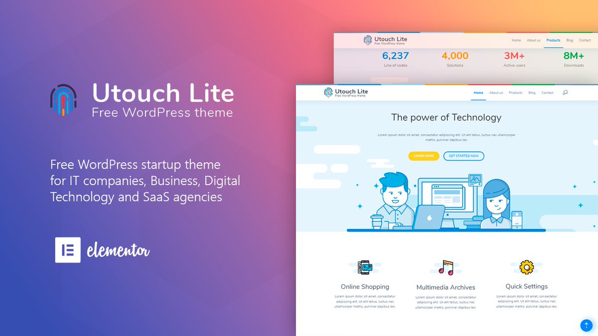 Crumina's tweet photo. Hi! Are you looking for a unique and creative solution for your projects? We have FREE WordPress Theme for you!

https://t.co/TURJwnsWFF

#freewptheme #freewordpress https://t.co/Jk2I6HGd4M