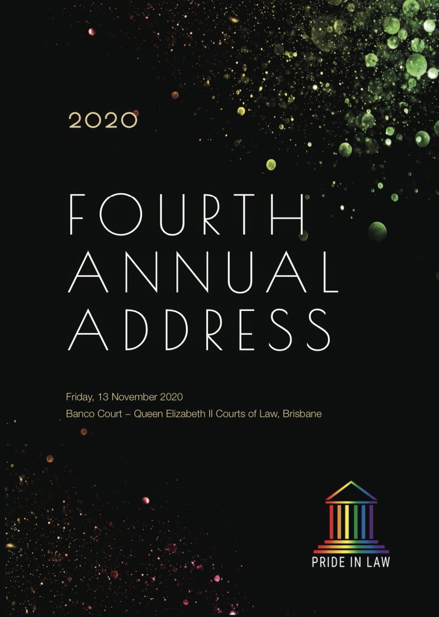 EVENT - There is only a handful of days before the Pride in Law 2020 Annual Address to be delivered by President Kingham.
