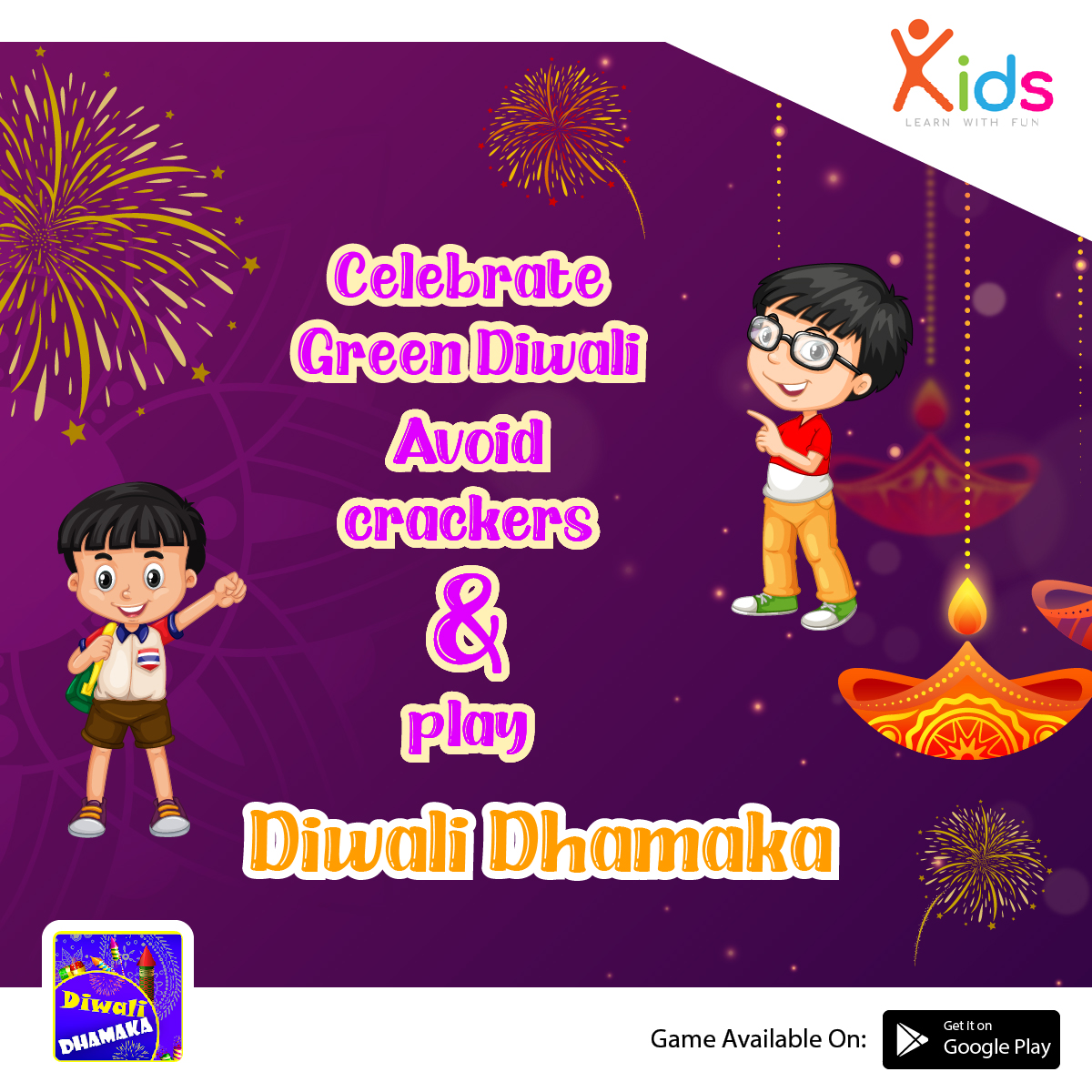 Celebrate Green Diwali Avoid crackers and play Diwali Dhamaka
play.google.com/store/apps/det…
#Diwali #DiwaliDhamaka #Cracker #android #game #mobile #indiegame #indie #indiedev #gamdev #unity #unity3d #madewithunity #Diwali2020 #festival #FestiveSeason #PlayAndWin #kidslearnwithfun