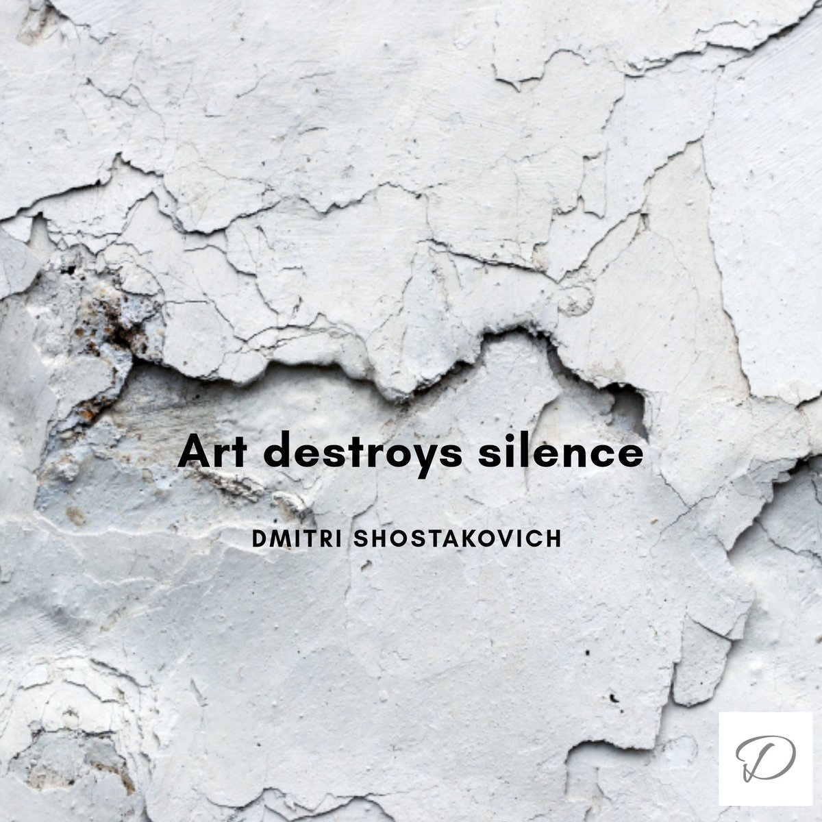 MM4Dance's tweet image. Art destroys silence. It feels like the perfect quote to start the week... #art #music #dance #MondayMotivation #Shostakovich