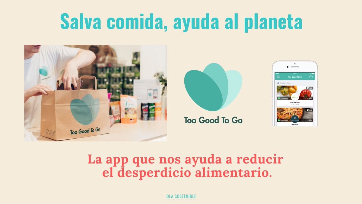 No nos gusta desperdiciar comida ni pensar que en los establecimientos en donde la compramos lo hacen, por eso nos hemos descargado Too Good To Go. Somos #wastewarriors y ayudamos a reducir el desperdicio alimentario. toogoodtogo.es/es @TooGoodToGo_ES