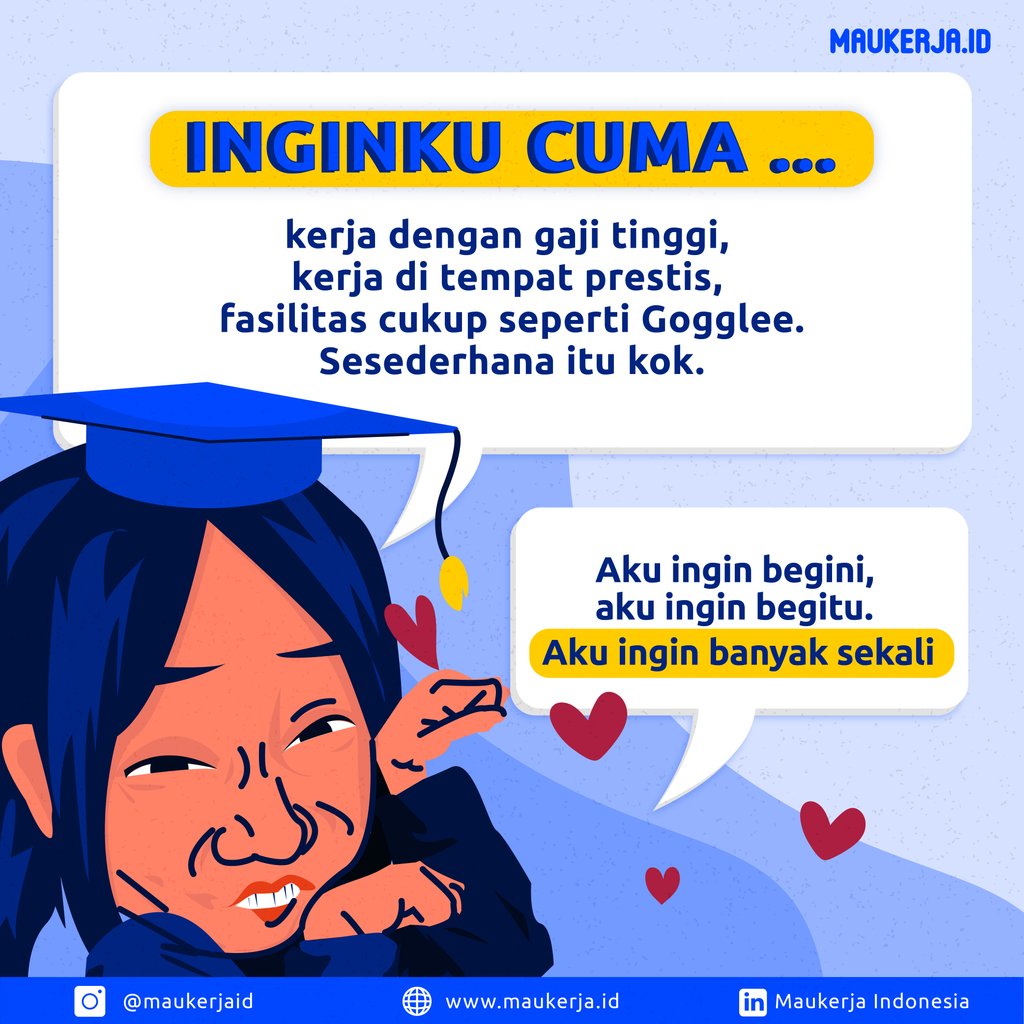 maukerja_id's tweet photo. Kalo kalian ingin apanih? 😋
.
.
Share dan follow @maukerjaid
.
.
#tipsinterview #tipskarir #karir #lowonganpekerjaan #lokerjakarta #lokersemarang #lokerbekasi #lokermalang #lokersolo #lokersurabaya #lokerbandung #lokerbogor #lokerjabodetabek #desainCv #DesainCVmurah https://t.co/jGwuT1N88f