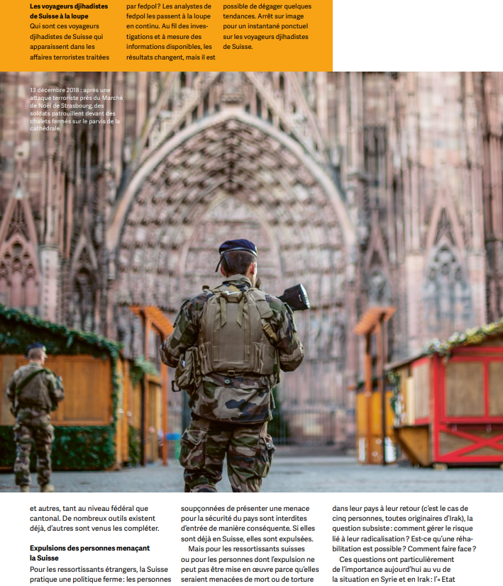 fedpolCH's tweet photo. Il y a deux ans, un djihadiste a ouvert le feu à #Strasbourg, un acte similaire à l'attaque #terroriste de la semaine dernière à #Vienne. Les conclusions du rapport annuel #fedpol2018 sur les meurtriers et cette problématique sont toujours d'actualité: https://t.co/y7clCl5mkg https://t.co/tIN2YSUHmh