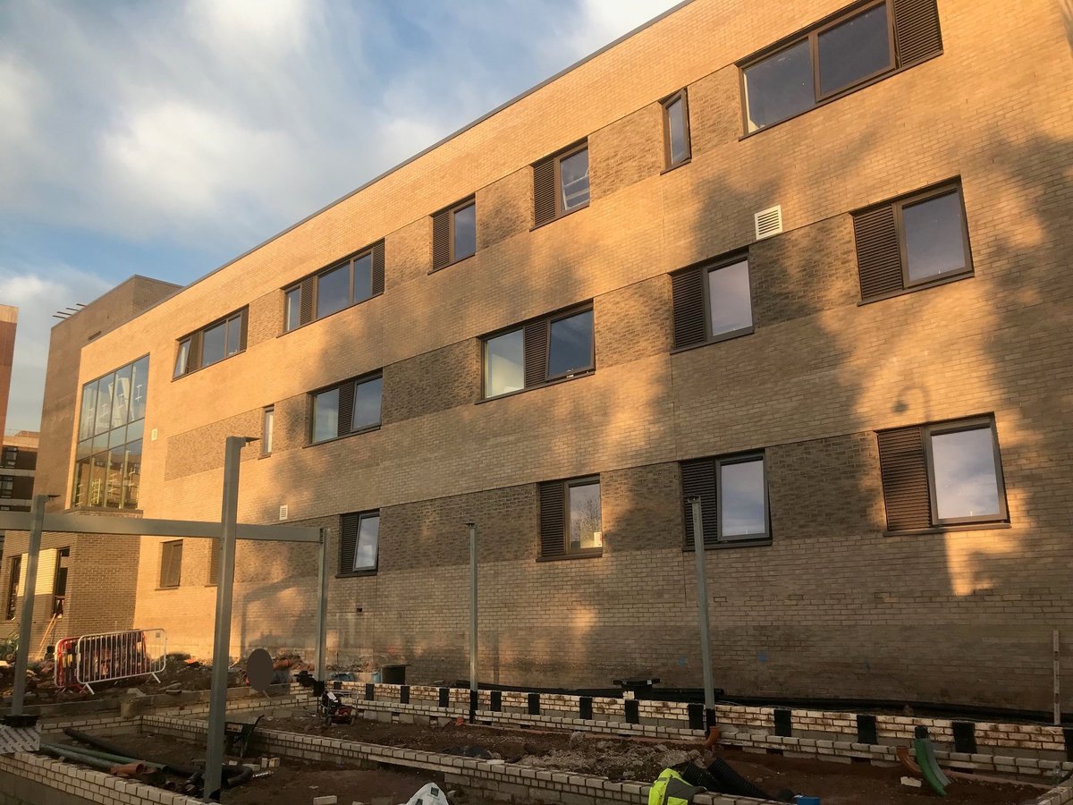 keyconstruct's tweet photo. With the external scaffold down, the Carters Green Medical Centre is revealed as works now begin outside on the adjacent pharmacy.

@StrideTreglown @GHWconsulting @qodaconsulting 
#CarlDeanAssociates @CCScheme

#CartersGreenMedicalCentre #SandwellGeneralHospital #LoveConstruction https://t.co/U1SVfEHRyu