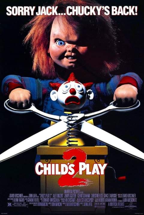 Happy 30th Anniversary to the film 'Child's Play 2' (November 9, 1990) #30Years #ChildsPlay2 #90sMovies #90s #90sHorror #AlexVincent #JennyAgutter #GerritGraham #ChristineElise #GraceZabriskie #BradDourif