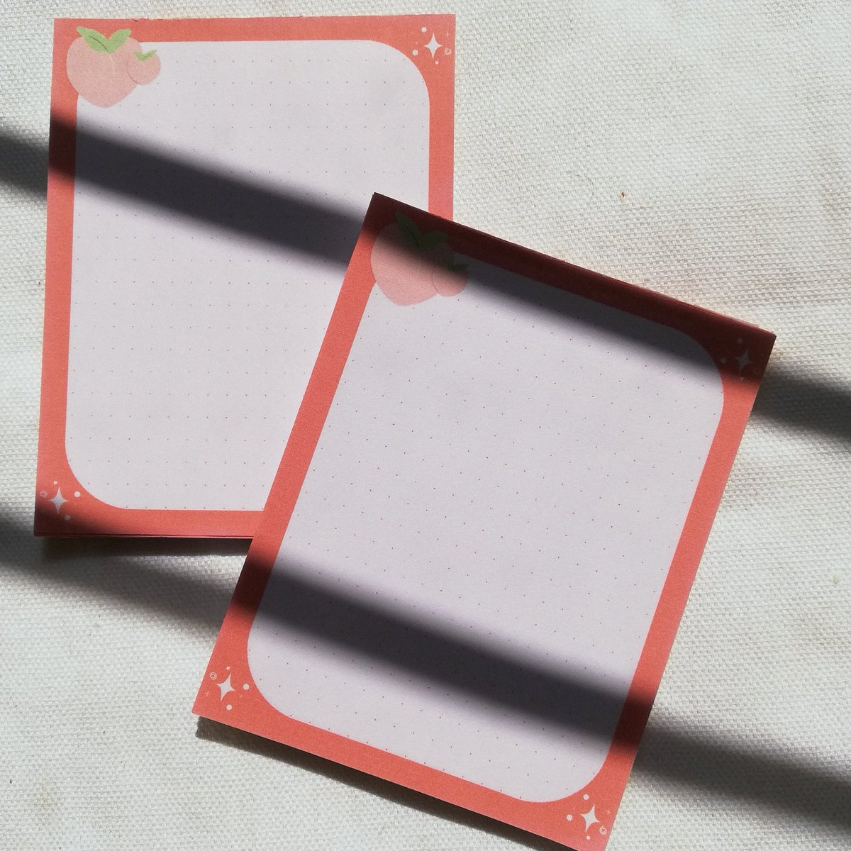 lunatalacreates's tweet photo. Peachy Stationery Notepad
4 Stocks
30 sheets
Manually cut

89 pesos each
4 stocks

#journalph #paperph #stickersph #bujoph #journalphilippines #paperphilippines #stickersforsaleph #paperforsaleph #handmadeph #handcraftedph #supportsmallbusiness #supportlocal 
#artph https://t.co/ROelg5E26b
