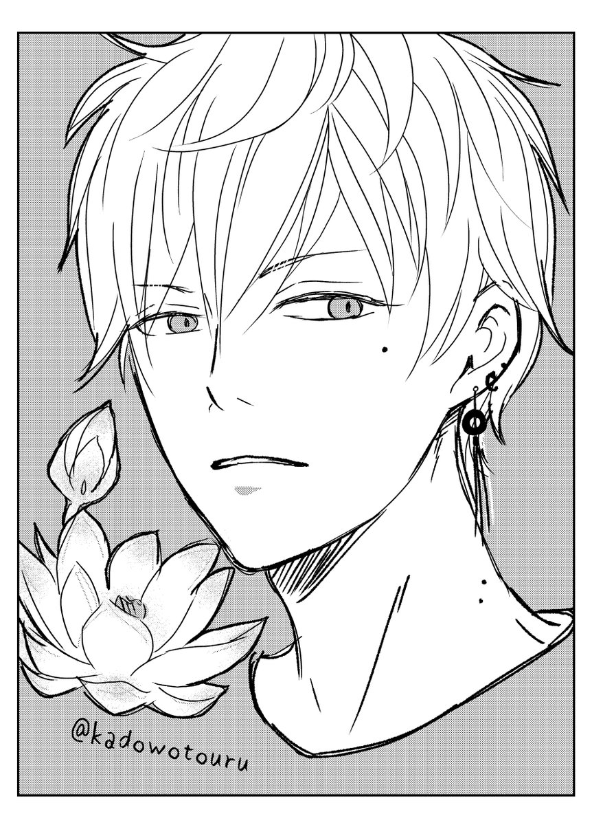 ハスの花のつもり～ラクガッキ 