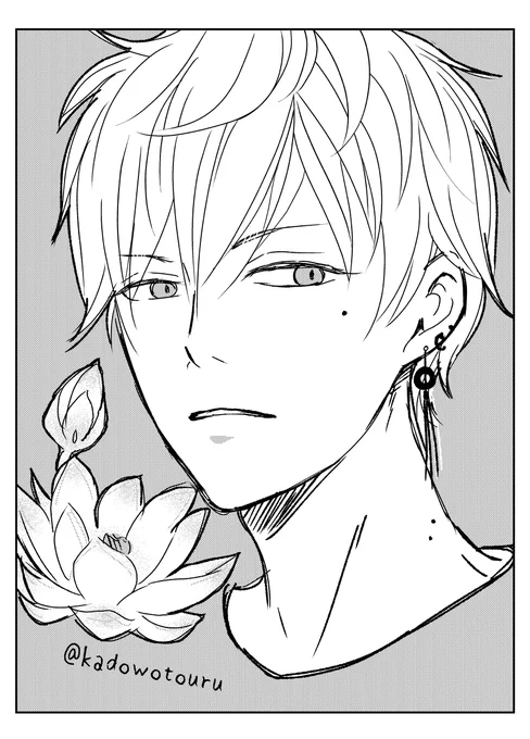 ハスの花のつもり～ラクガッキ 
