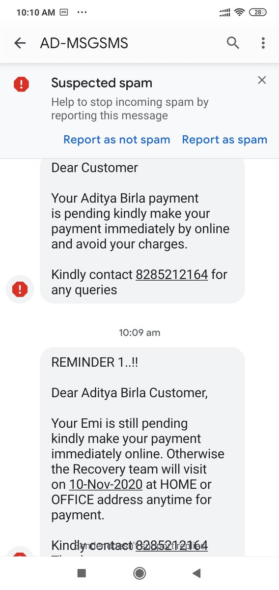 Abhishe11057145's tweet photo. ABFL is sending threats and calling for force recovery of PL, however the case against them of defroud, harassment and cheating is pending in consumer court and district court and also complaint in PS.@DCPWestDelhi @CPDelhi @ndtvindia @DasShaktikanta @ABFLDirect1 @LCAI_Support https://t.co/BCEtgPOFik