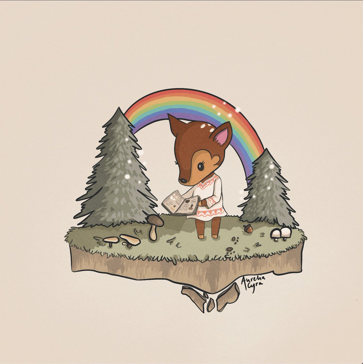 AureliaCyra's tweet photo. 🥺🌼 reading Fauna that I made! She is so adorable <3
#acnhinspo #AnimalCrossingNewHorizons #acnhfanart https://t.co/j3CiXY24i5
