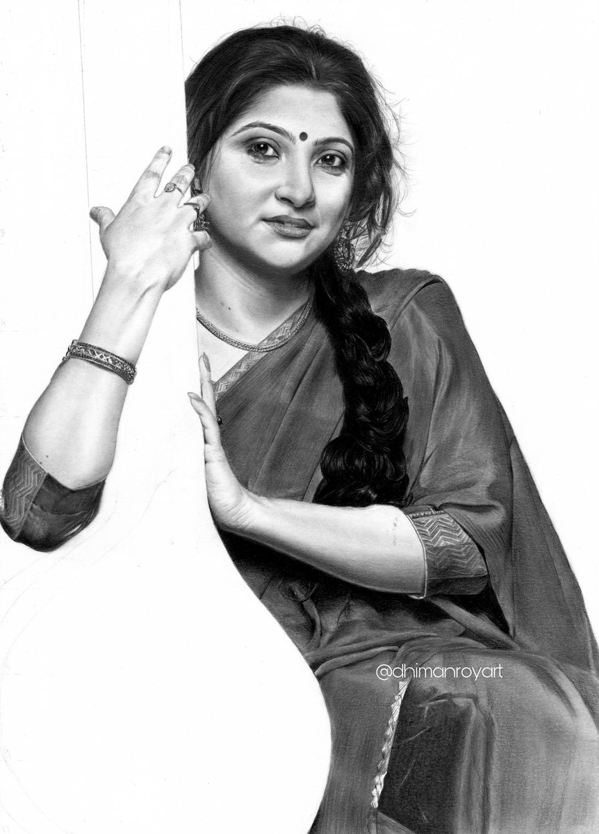 @Singer_kaushiki WIP of one of the most prolific Hindustani classical singers of our time. Hope to complete soon. 
#kaushikichakraborty #art #sketch #portrait #music #ClassicalMusic #classical_music_lover