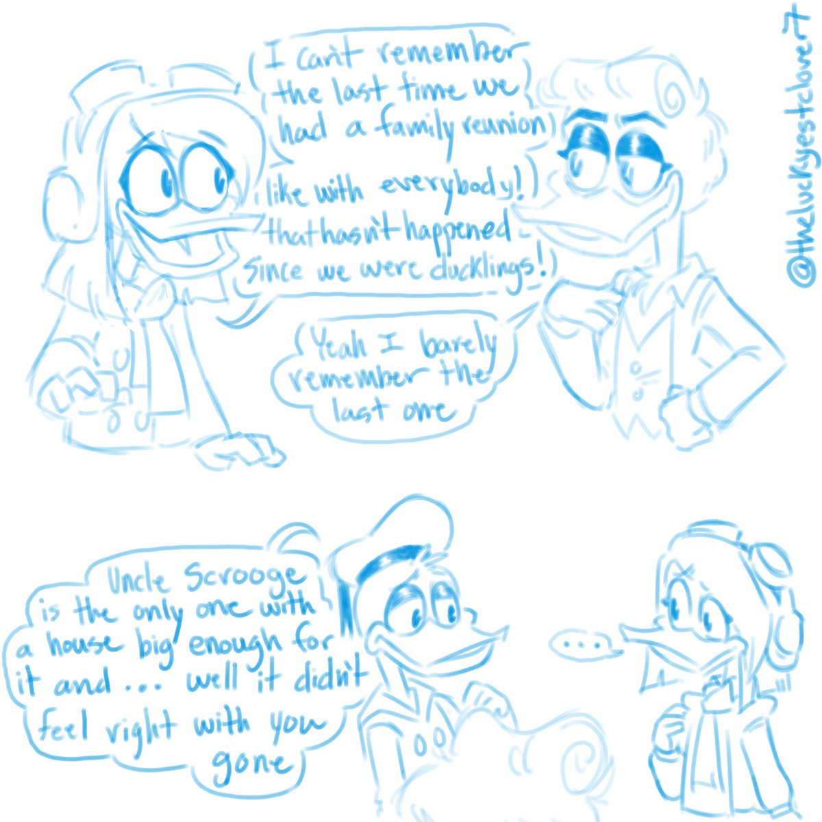 luckyest_clover's tweet photo. This ship won’t have the type of content i want unless i draw it myself and i got some good practice of drawing ducktales characters
I had to repost cuz I MESSED UP THE ORDER
#ducktales #fethry #steelbeak #fethsteel #donaldduck #delladuck #gladstonegander #fethryxsteelbeak https://t.co/k2Wg36u37D