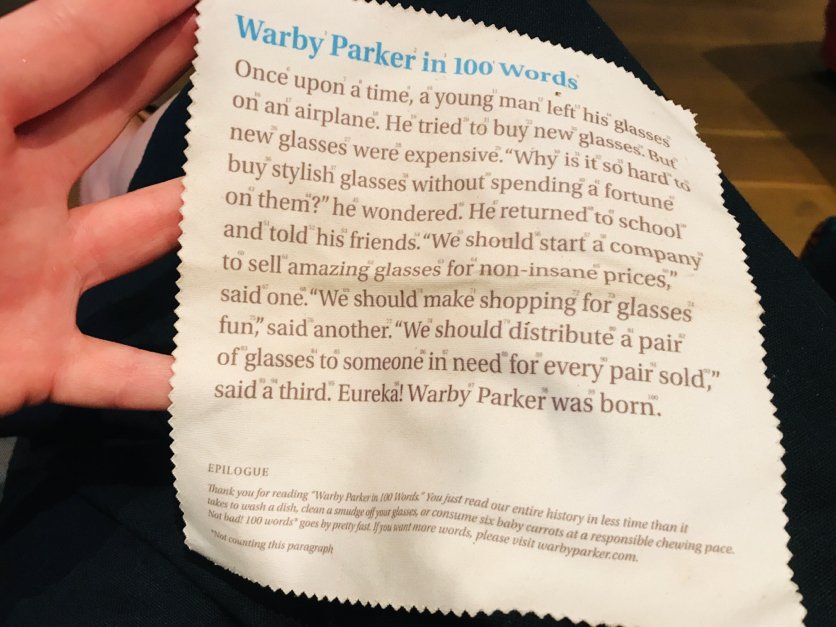 tiffanymarkman's tweet photo. Wanna see good copy? This is good copy.
#warbyparker #100words #goodcopy https://t.co/IgD7UveFRa