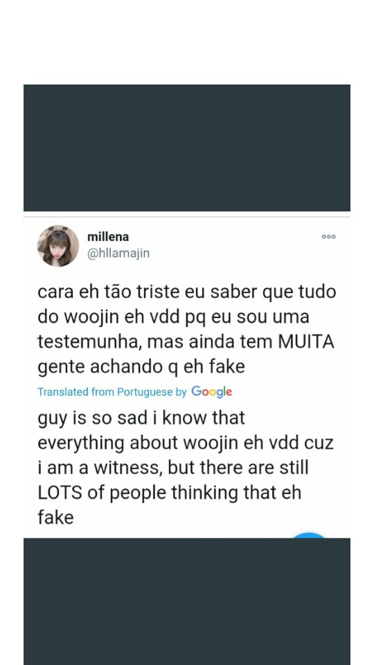 ii) rafa said they don't have personal contact w the op and they only know her through a gc where they talked about stay kids (pic 6) but her sister millena posted that she's a witness (pic 7) and according to Thais (rafa's friend) Millena never went outside Brazil