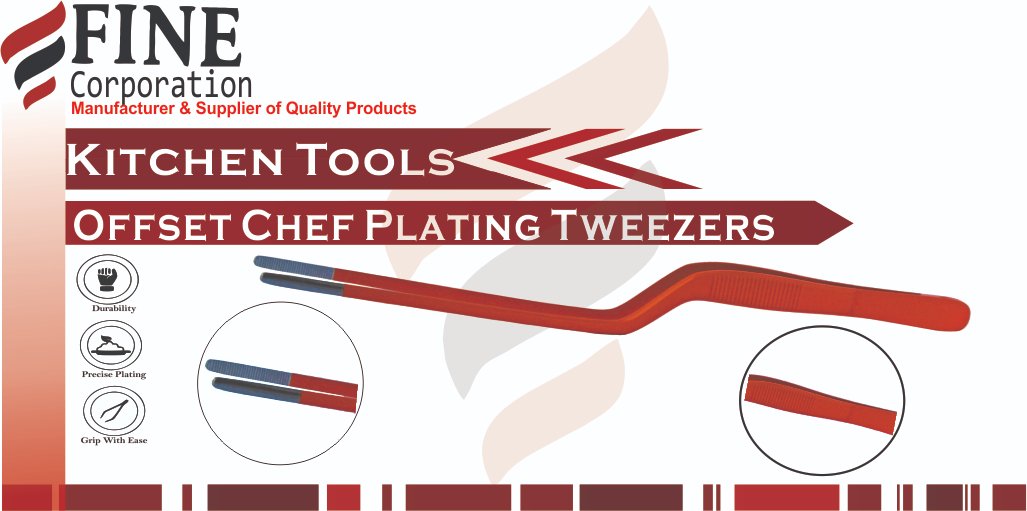 fine_corp's tweet photo. Description : Orange Offset #Tweezer
Colour : Orange
ColourType : Paper Coated
Sizes : 14cm, 17cm, 20cm.
Made of #StainlessSteel
#KitchenTongs #cheftools #toolsforcooks #toolsofrefinement #platingtweezers #new #trending #latest #kitchen #distributer #foodie #finecorporation #chef https://t.co/wphOgouv2b