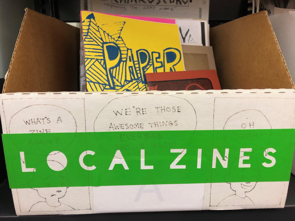  #ZineWriMo Day 8: Finally read some of the local zines mainly from  #altpressfest2020 but also from our SLCPL Zine Collection. Not a bad way to spend a snowy Sunday. #zines  #zinelibraries