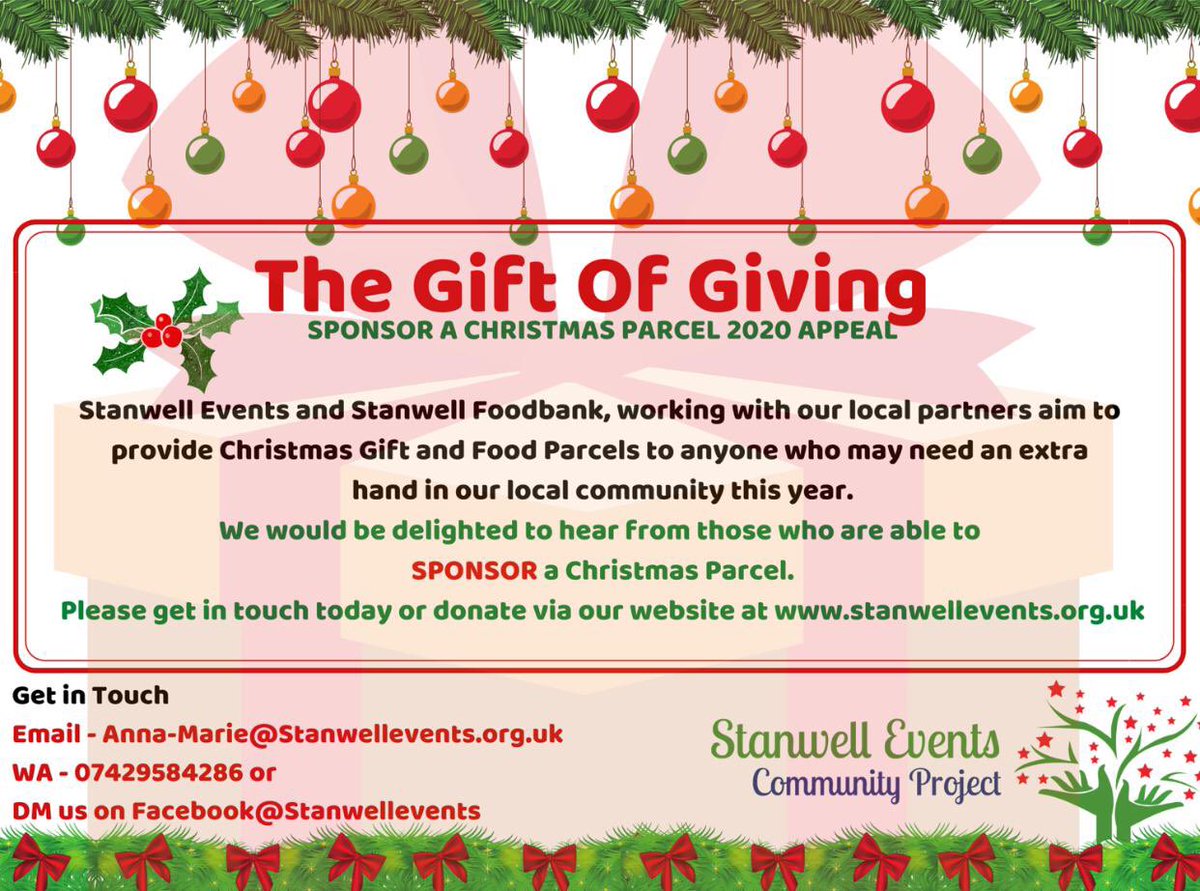 stanwellevents's tweet photo. Our Christmas appeal is underway #itsourstanwellitsourcommunity https://t.co/mIOU0ZzLLo