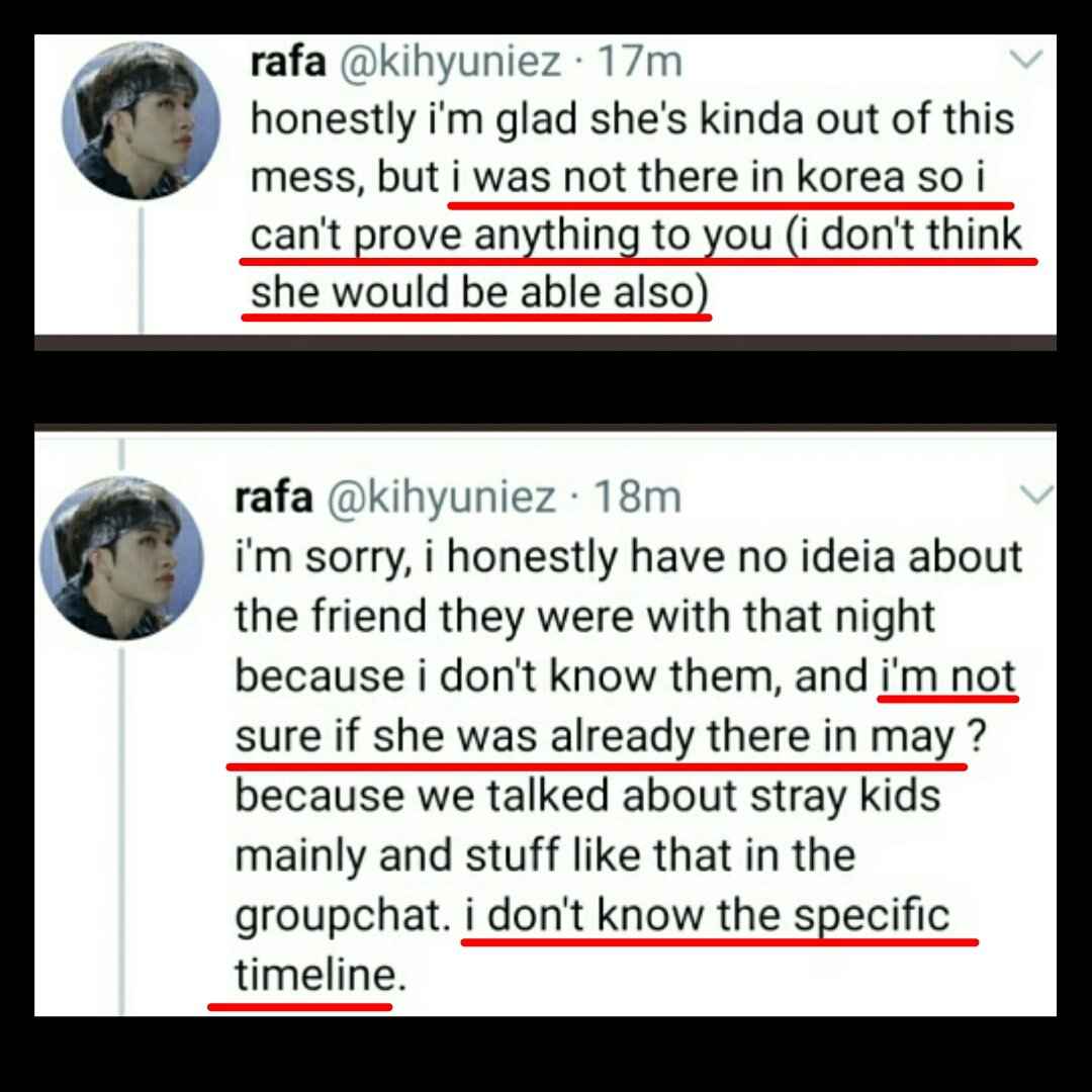 Rafa said they can't prove anything (pic 14) but the op should've a flight ticket, any pic where she went to, bar name or a rough date.. All these things are considered as proofs in the court, but how come they can't prove anything? Also a very strange ss someone sent me (pic 15)