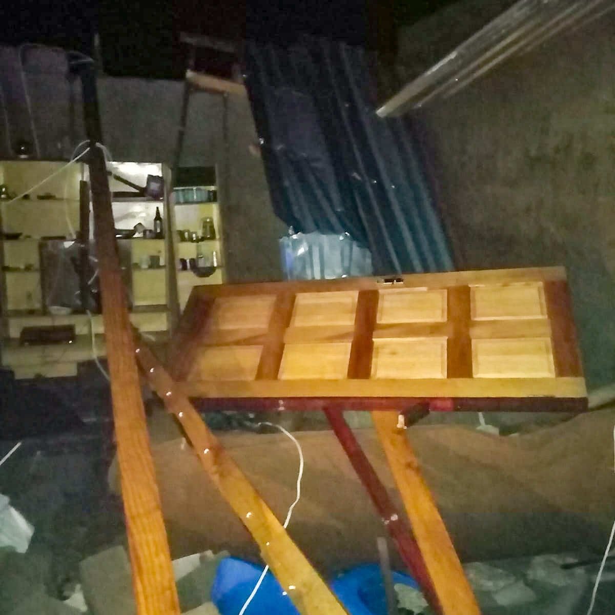 kznpvt's tweet photo. Structural collapse during heavy storms, 2 injured. https://t.co/YLOfoJMBIw