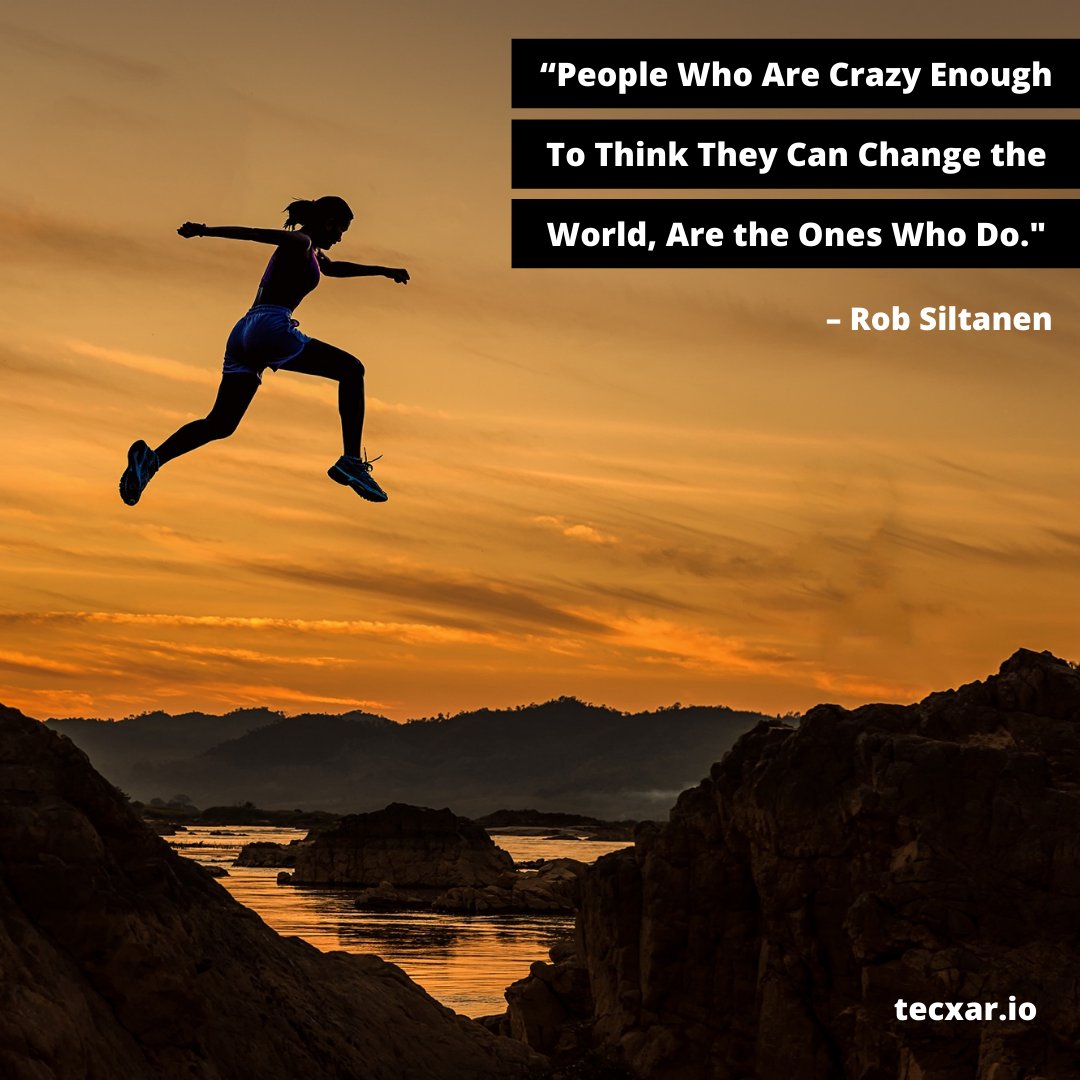 tecxar_'s tweet photo. “People Who Are Crazy Enough To Think They Can Change The World, Are The Ones Who Do.” – Rob Siltanen
#mondayinspiration #mondaythoughts #mondaymotivaton #mondayvibes #tecxar https://t.co/Vlmqh7JbrD
