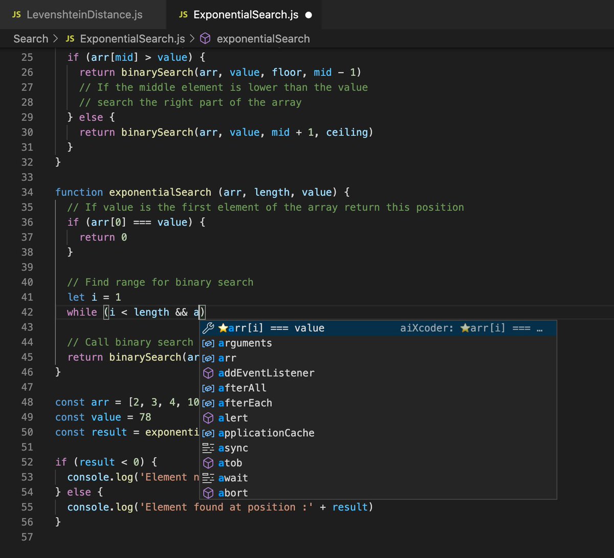 AiXcoder's tweet image. AiXcoder for JavaScript & TypeScript is available now, we can try it on VS Code by installing aiXcoder.