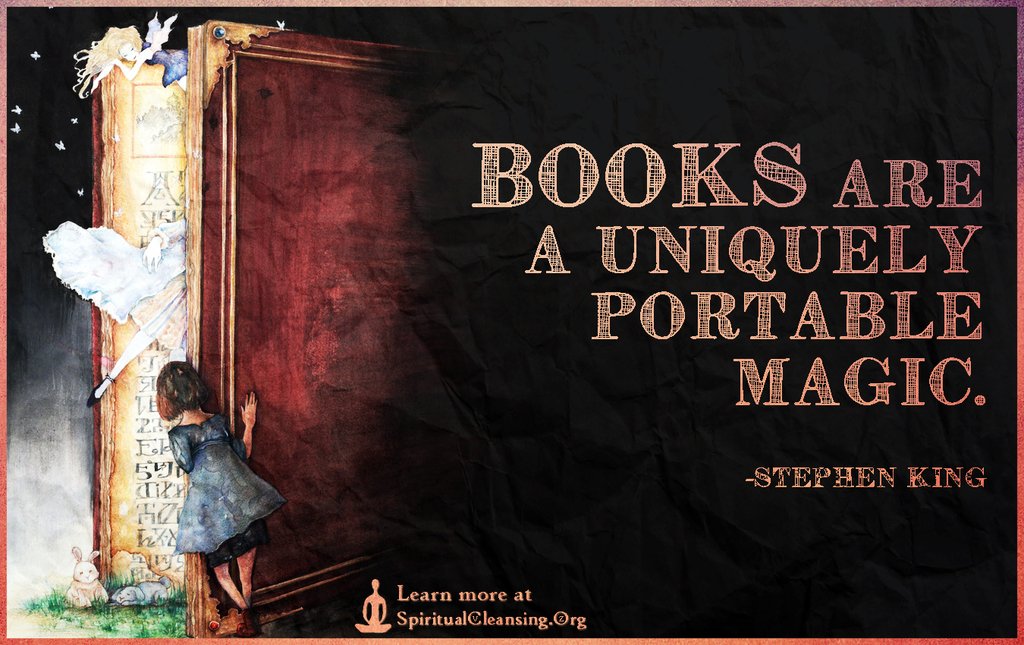 "Books are a uniquely portable magic.” – Stephen King #books #writing #amwriting #reading #amreading #lovebooks