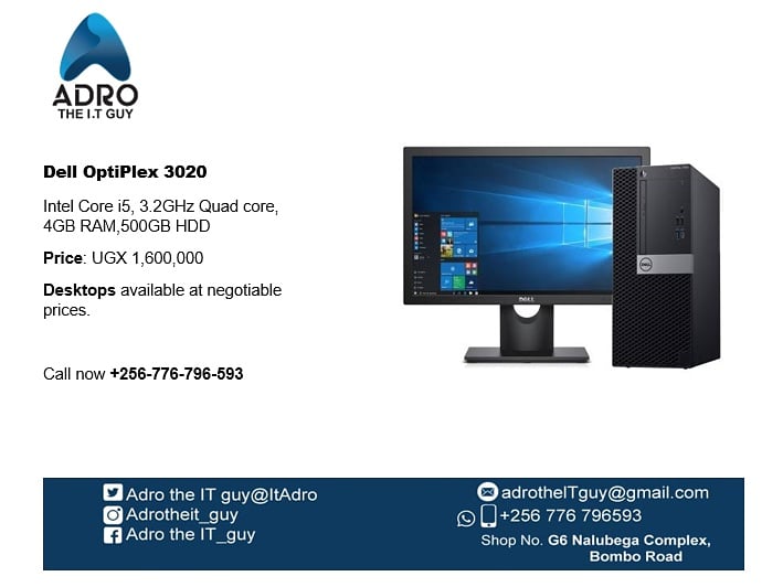 adrotheITguy's tweet photo. Laptops and desktops now available, simply contact +256776796593🙂 #desktops #laptops #theITguy https://t.co/aAbYoe4rUN
