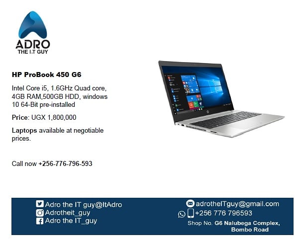 adrotheITguy's tweet photo. Laptops and desktops now available, simply contact +256776796593🙂 #desktops #laptops #theITguy https://t.co/aAbYoe4rUN