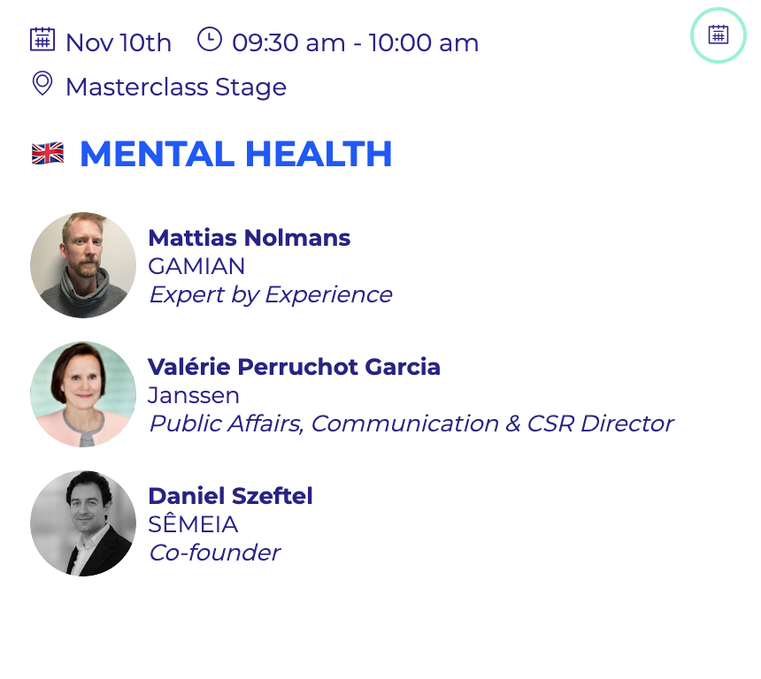 C'est demain ! <a href="/aiforhealthfr/">AI for Health #aiforhealth</a>, l’événement clé des acteurs de l'#IA engagés dans la #santé débute demain en 100% #digital ! <a href="/Semeia_io/">Sêmeia</a> participe a une table ronde sur l'utilisation de l'#IA dans le champ de la santé mentale avec <a href="/perruchotgarcia/">Valérie Perruchot Garcia</a>, <a href="/mattiasnolmans/">mattias</a> et @dszeftel.