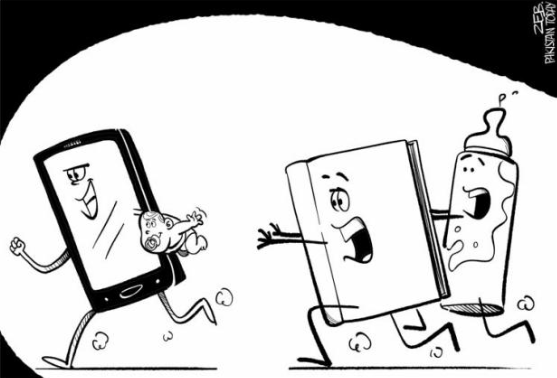 Kids-napped by the smart-phone…

[cartoon by] #Zeb (Syed Shahzeb Ali) for @ePakistanToday; bit.ly/3n3uJew

#ScreenTime #BookReading #DietaryHabits