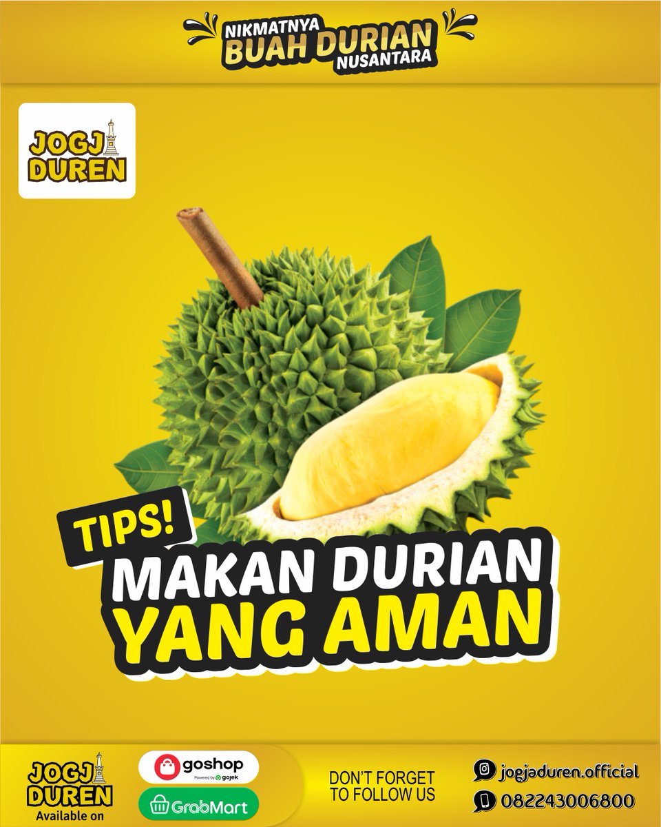jogja_duren's tweet photo. TIPS MAKAN BUAH DURIAN YANG AMAN!!
Berikut TIPS makan buah durian yang aman untuk menghindari efek Mblenger atau kekenyangan setelah mengonsumsinya.π
YUK CEK LANGSUNG DI GAMBAR!! π
FOLLOW:
IG @jogjaduren.official
Twitter @jogja_duren
#infodurian #tipsdurian #jogjaduren https://t.co/18gDAMwX0H
