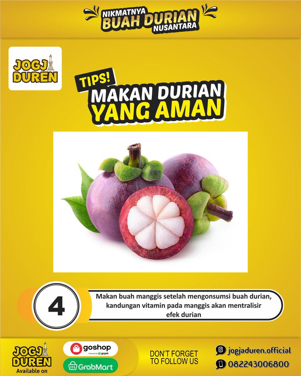 jogja_duren's tweet photo. TIPS MAKAN BUAH DURIAN YANG AMAN!!
Berikut TIPS makan buah durian yang aman untuk menghindari efek Mblenger atau kekenyangan setelah mengonsumsinya.π
YUK CEK LANGSUNG DI GAMBAR!! π
FOLLOW:
IG @jogjaduren.official
Twitter @jogja_duren
#infodurian #tipsdurian #jogjaduren https://t.co/18gDAMwX0H