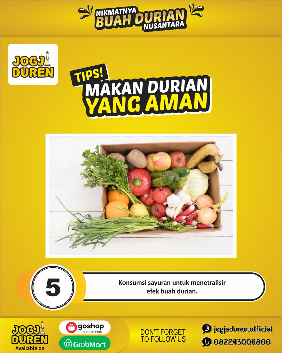 jogja_duren's tweet photo. TIPS MAKAN BUAH DURIAN YANG AMAN!!
Berikut TIPS makan buah durian yang aman untuk menghindari efek Mblenger atau kekenyangan setelah mengonsumsinya.π
YUK CEK LANGSUNG DI GAMBAR!! π
FOLLOW:
IG @jogjaduren.official
Twitter @jogja_duren
#infodurian #tipsdurian #jogjaduren https://t.co/18gDAMwX0H