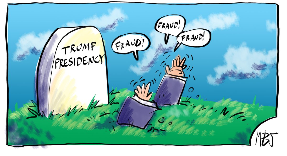 MBJCartoonist's tweet photo. #ConcedeTrump Cartoon I drew for the Melbourne Observer #TrumpTantrum #TrumpMeltdown https://t.co/ZS2SJtJ5DP