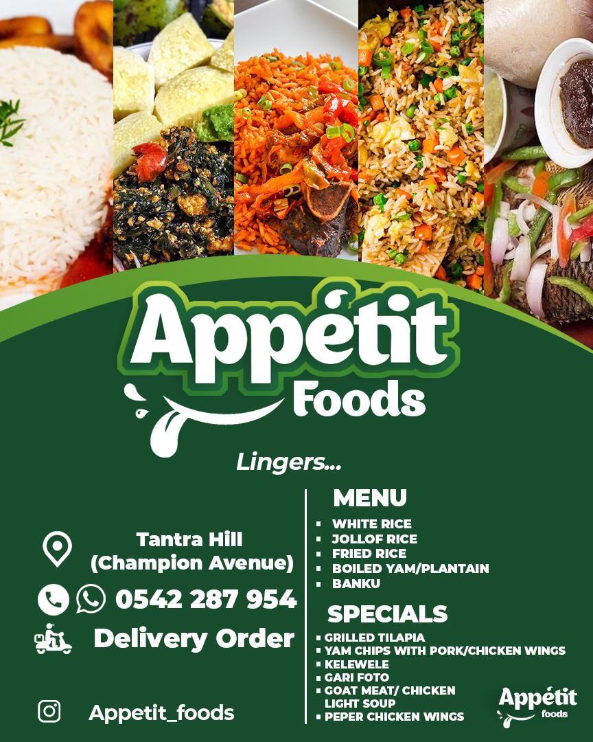 XourceLive's tweet photo. Enjoy good meals from Appétit Foods #Lingers https://t.co/Rp20kpvELr