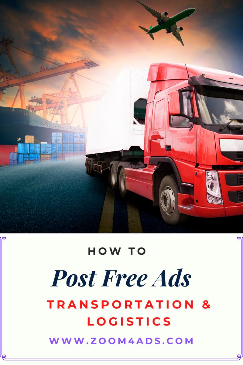 adsthumb's tweet image. Zoom4ads allow you to post free classified ads for Transportation &amp;amp; Logistics 
Visit :-zoom4ads.com/category/servi…

#postfreeclassifiedads #onlineclassifiedads #freeads
#classifiedad #ads