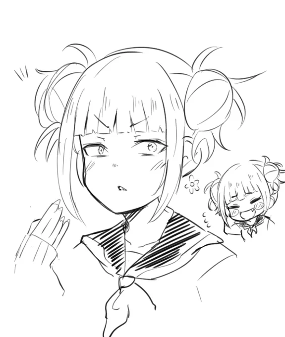 (妹がヒロアカにハマっていたのを便乗してトガちゃん描いてました) 