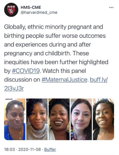 "Pregnant and birthing people"