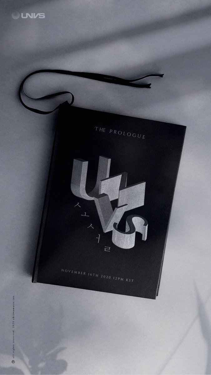 UNVS_Official's tweet photo. [NEW SINGLE] UNVS - 소설 (The Prologue) November 16th 12:00 PM KST 

#UNVS #소설 #ThePrologue #FanSong https://t.co/zC8uYES9Sp