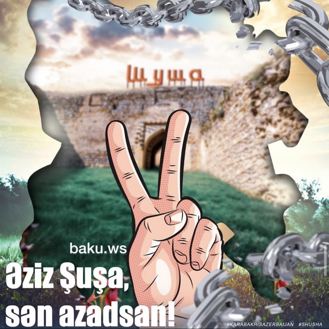 lyamhh's tweet photo. It’s a big victory ✌🏼🇦🇿 #Shusha  #KarabakhisAzerbaijan https://t.co/oAJJsBxw9z