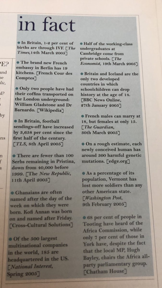 May 2005.Serbs in Pristina: 1999 - c. 40,0002005 - <100French marriage age not the same for men and women (boys and girls?)