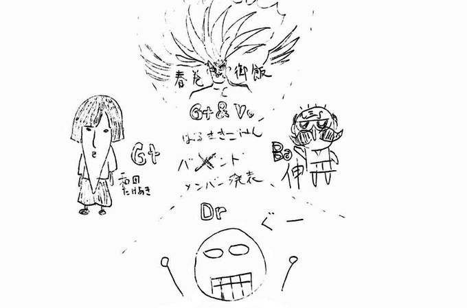 ワンマンのサポートメンバーを発表!
@WADATAKEAKI @drums_goo @nob_mgmg 
