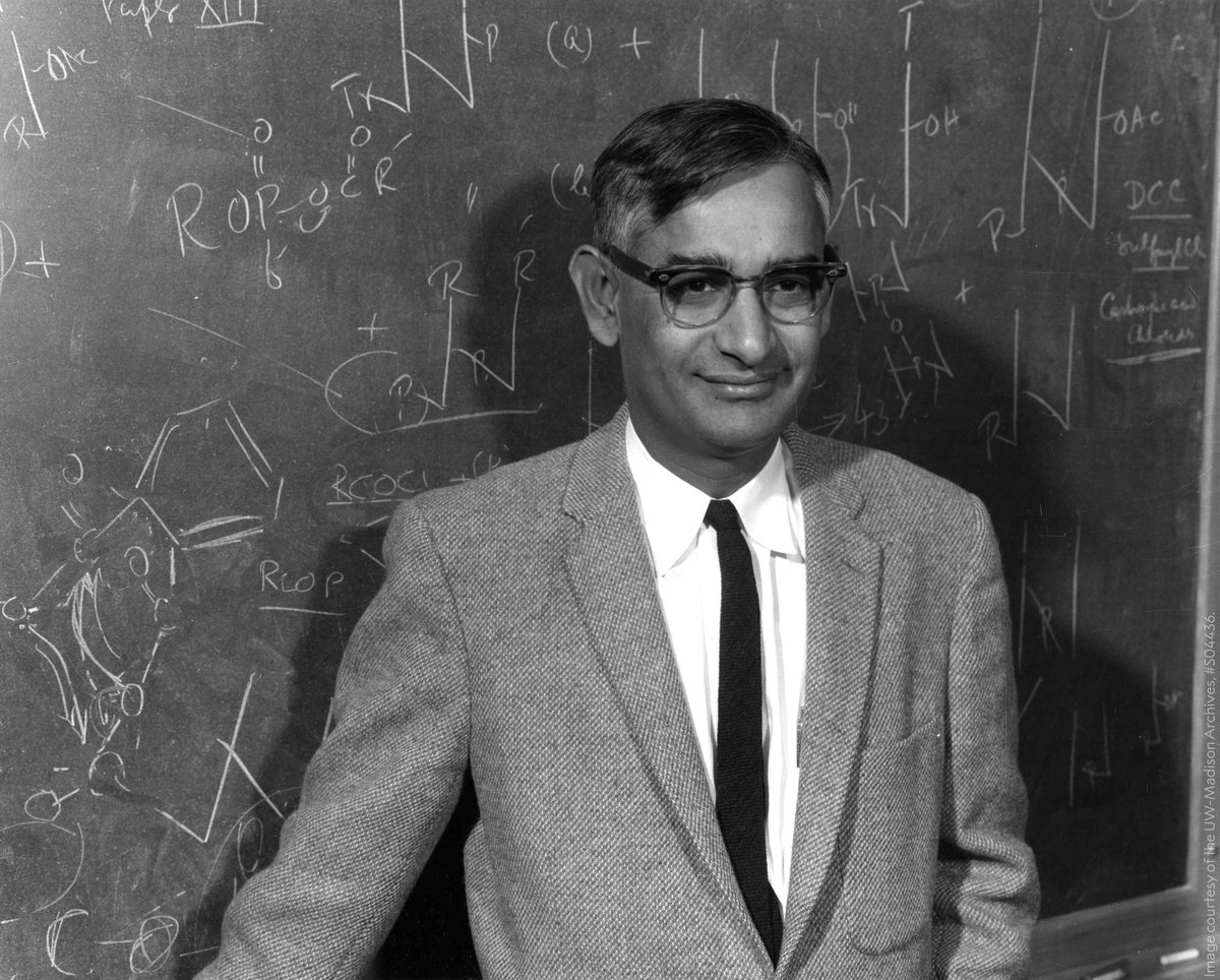 NobelPrize's tweet photo. Remembering biochemist Har Gobind Khorana who passed away on 9 November 2011.
Khorana shared the 1968 #NobelPrize in Physiology or Medicine with Robert Holley and Marshall Nirenberg "for their interpretation of the genetic code and its function in protein synthesis." https://t.co/HlByIdsMG1
