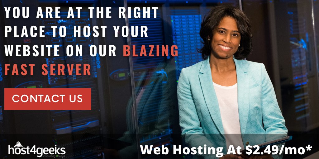 Host4Geeks's tweet photo. Readout Host4Geeks Review- Trusted &amp; Reliable Web Hosting Provider in 2020 with guarantee 99.9% uptime and expert support. Click here: https://t.co/z9ppb857m9
#host4geeksreview #webhosting #domainnames #customerreview #clientsupport #bestwebhost https://t.co/CoZFXOOEFQ