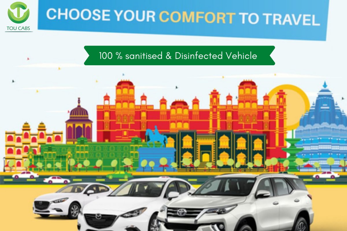 Traveloutsav's tweet photo. Choose your cab with 100 % sanitized &amp; disinfected with TOU cabs..... #comfortcab #carcare #cleancar https://t.co/ohUX1f3fTt