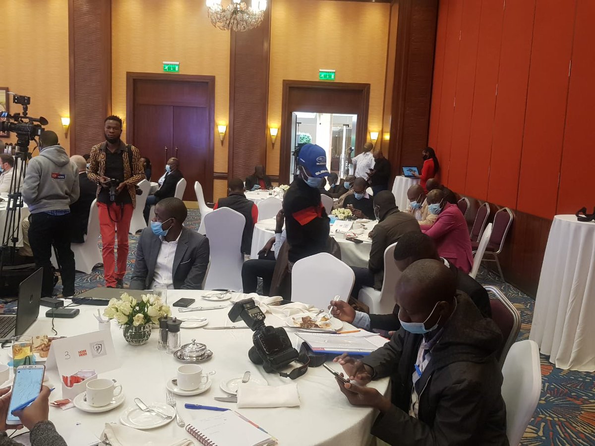 SecurityPsia's tweet image. Private Security Congress President Cosmas Mutava during the launch of a Private Security Visitor Management app - HodiHod (equivalent of the online occurance book) and associated Coronavirus screening and tracing capabilities Application.