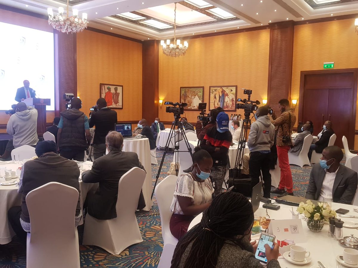 SecurityPsia's tweet image. Private Security Congress President Cosmas Mutava during the launch of a Private Security Visitor Management app - HodiHod (equivalent of the online occurance book) and associated Coronavirus screening and tracing capabilities Application.